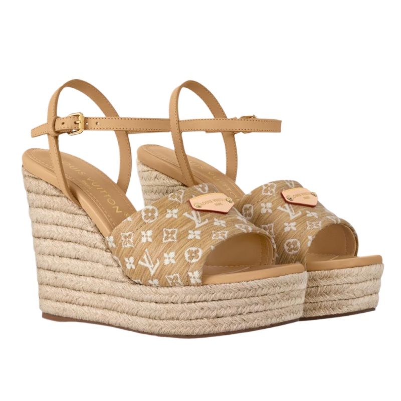 Louis Vuitton Helios Wedge Sandal - Image 1